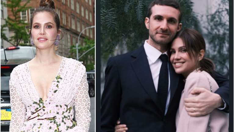 O γάμος της αδελφής της: Η Ντάσα Ζούκοβα έλαμψε με ροζ φλοράλ φόρεμα και τον Σταύρο Νιάρχο