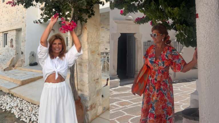 Ζήνα Κουτσελίνη: Οι διακοπές σε Πάρο και Αντίπαρο με καλοκαιρινά outfits [εικόνες]