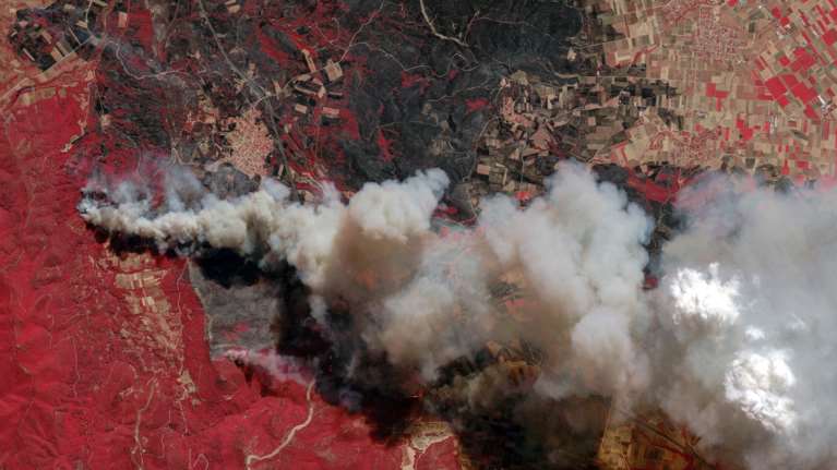 Φωτιά στην Αλεξανδρούπολη: Σοκαριστικές φωτογραφίες από δορυφόρο αποκαλύπτουν το μέγεθος της καταστροφής