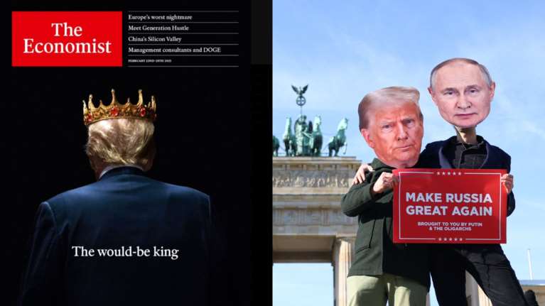 Οι ΗΠΑ απομακρύνονται από την Ευρώπη, πλησιάζουν τη Ρωσία: Το εξώφυλλο του &quot;Economist&quot; και η απαίτηση Τραμπ στους G7