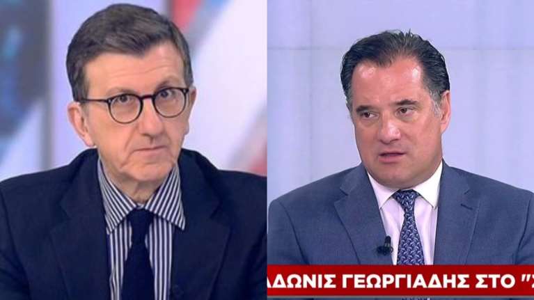 Ένταση στον αέρα του ΣΚΑΪ με Γεωργιάδη και Πορτοσάλτε: &quot;Μη γίνεσαι Σόιμπλε&quot; - &quot;Αυτό είναι χτύπημα κάτω από τη ζώνη&quot; [Βίντεο]