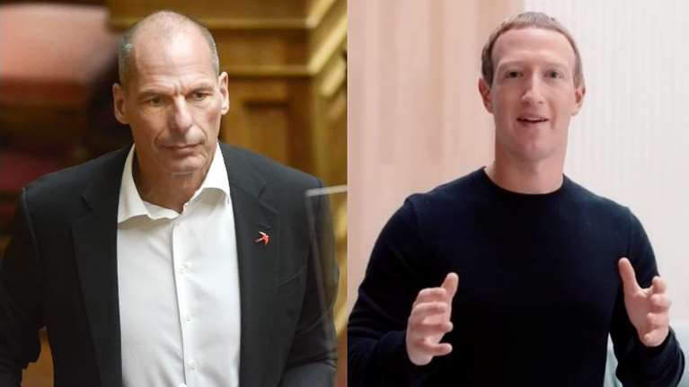 Ο Βαρουφάκης καταγγέλλει τον Ζάκερμπεργκ ότι του... έκλεψε το όνομα meta - &quot;Κοντά τα χέρια σας&quot;