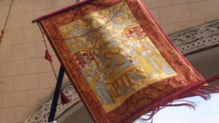 Στο Λασίθι &quot;ταξίδεψε&quot; το λάβαρο της Ελληνικής Επανάστασης για τον εορτασμό της Μάχης του Οροπεδίου