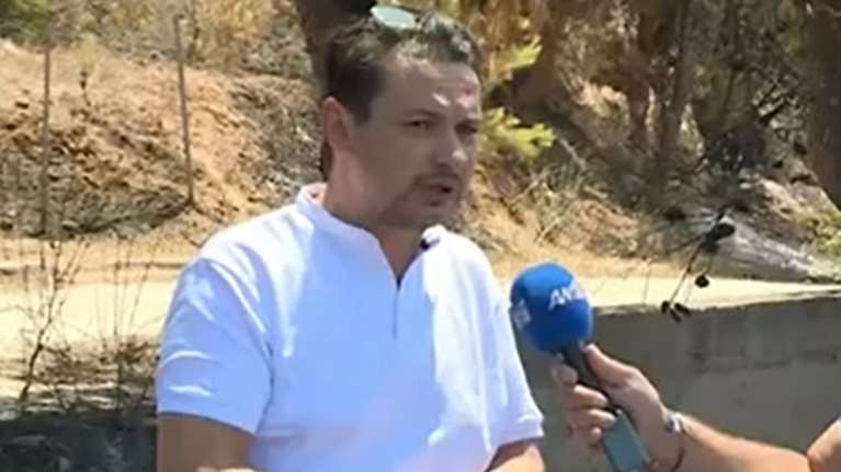 Φωτιά στην Πεντέλη: Συγκλονίζει ο Σταύρος Νικολαΐδης -  &quot;Δεν τολμάω να φέρω το παιδί μου να δει τι έγινε&quot; [βίντεο]