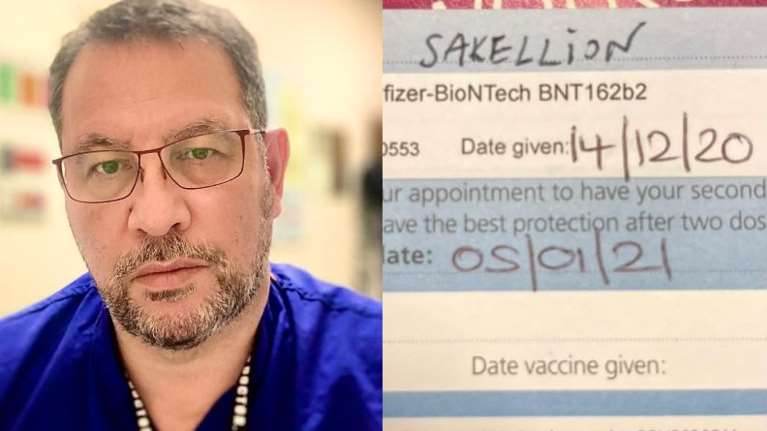 Εμβόλιο κορονοϊού: Αστείες οι παρενέργειες, λέει Έλληνας γιατρός στη Βρετανία που εμβολιάστηκε