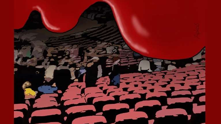 Αρκάς: Το σκίτσο &quot;γροθιά&quot; για το μακελειό στη Μόσχα και τα λόγια του Μπρεχτ