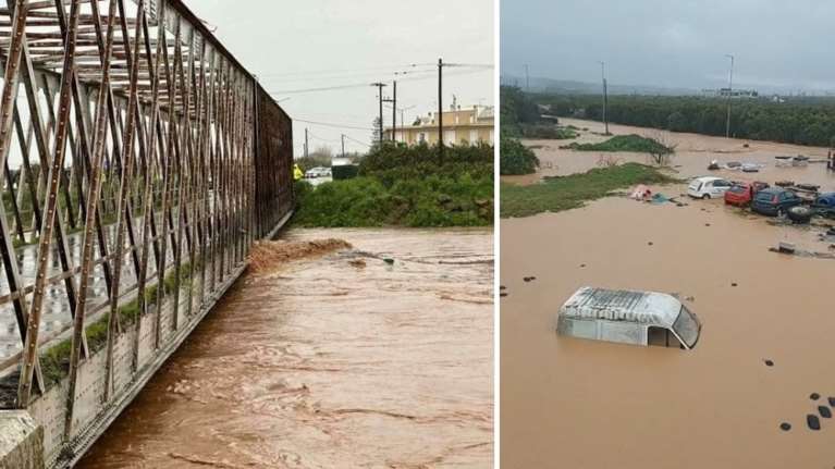 Στο έλεος της κακοκαιρίας η Λακωνία: Πλημμύρες, αδιάβατοι δρόμοι και ζημιές στον Δήμο Ευρώτα [εικόνες]