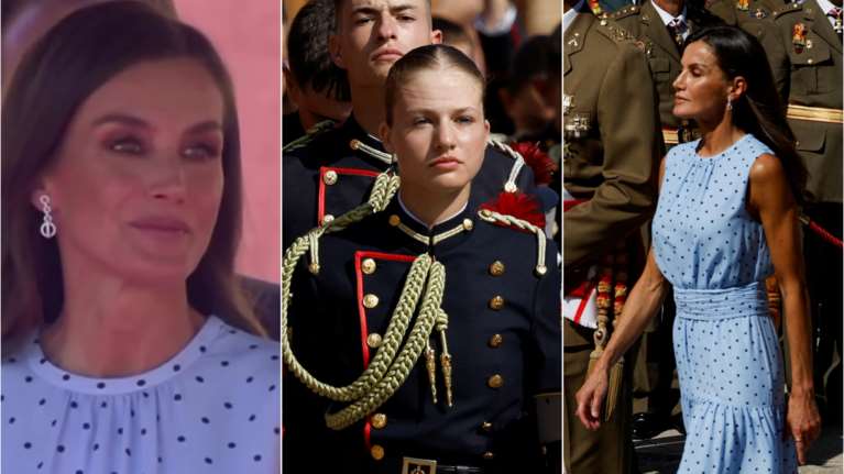 Τα δάκρυα της Λετίσια: Η ώρα που η κόρη της ορκίζεται με στρατιωτική στολή και η ίδια προσπαθεί να συγκρατήσει τη συγκίνησή της