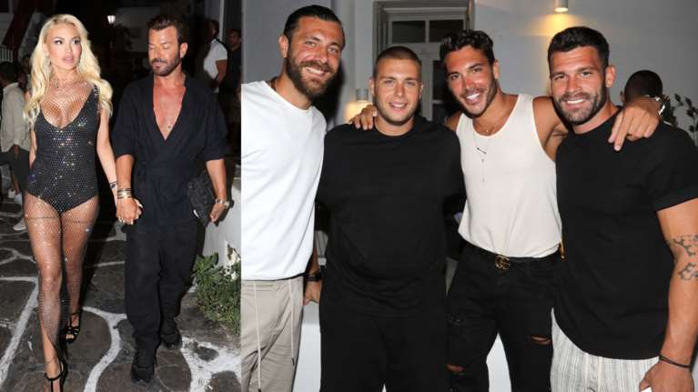 Στην ίδια παρέα Αλεξάνδρα Παναγιώταρου και Στάθης Σχίζας: Το αποκαλυπτικό φόρεμα και το ψυχρό κλίμα [Βίντεο - Εικόνες]