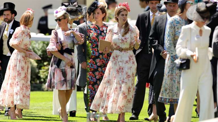 Φλοράλ, εμπριμέ και βασιλικό στιλ: Το dress code του Royal Ascot, το αέρινο look της Βεατρίκης και η μαμά της Μίντλετον