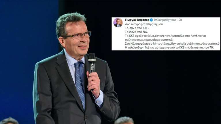 Ο Κύρτσος απάντησε στη διαγραφή του με ένα μπαράζ tweet κατά του Μητσοτάκη