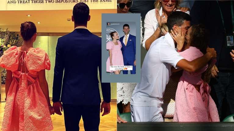 Γελένα Τζόκοβιτς: Η glam εμφάνιση με ροζ μίνι φόρεμα στο δείπνο των πρωταθλητών μαζί με τον Νόλε