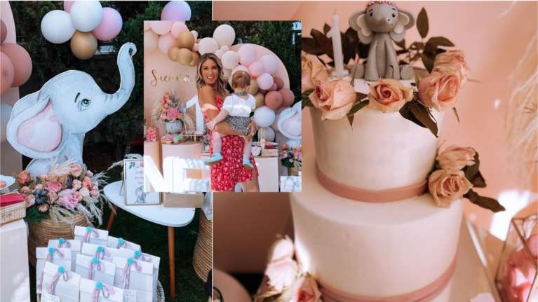 Αθηνά Οικονομάκου: Πολύχρωμο πάρτι στον κήπο για τη μικρή Σιέννα - Τα μπαλόνια και τα ελεφαντάκια