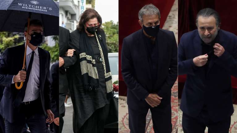 Μίκης Θεοδωράκης: Ηταν όλοι εκεί - Ο συγκινητικός αποχαιρετισμός του πολιτικού και καλλιτεχνικού κόσμου στη Μητρόπολη