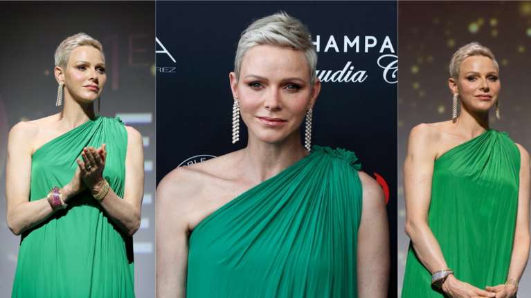 Σκοτείνιασε ξανά η πριγκίπισσα Σαρλίν: Το απίθανο σμαραγδένιο φόρεμα και τα βεβιασμένα χαμόγελα