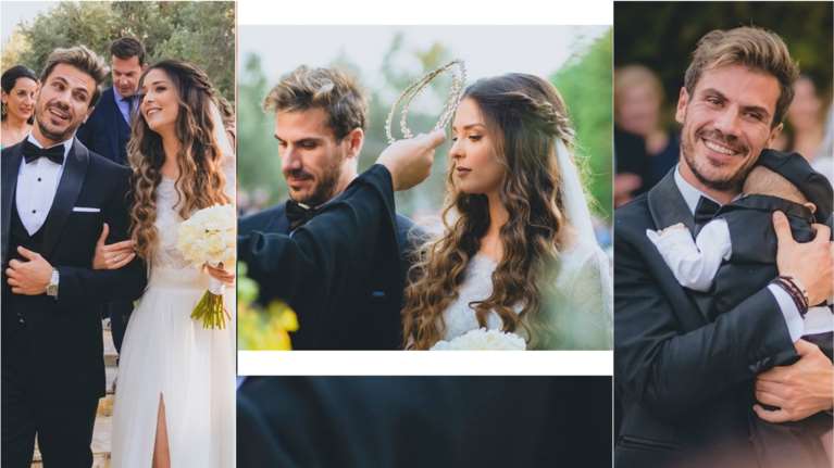 Το άλμπουμ του γάμου του Άκη Πετρετζίκη: Η πανέμορφη νύφη με ψηλόμεση φούστα και sneakers