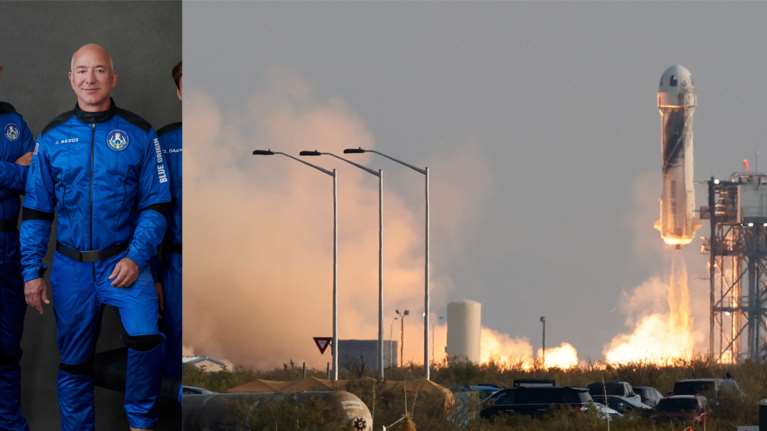 Τζεφ Μπέζος: Το ιστορικό 11λεπτο ταξίδι στο Διάστημα - Επιτυχημένη η αποστολή του &quot;New Shepard&quot; {Εικόνες-Βίντεο]