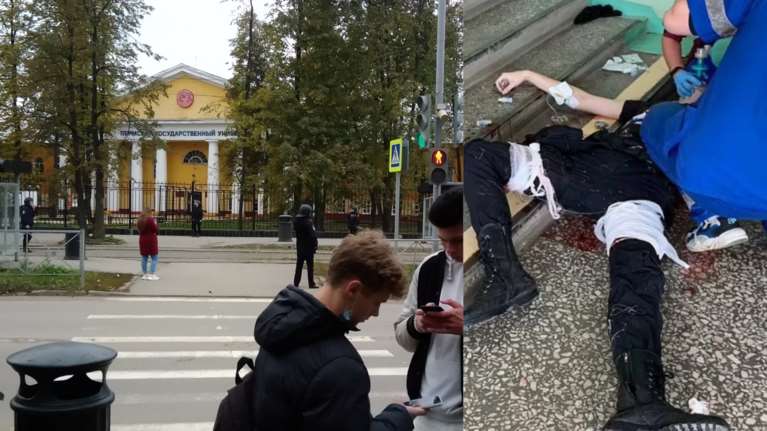 Μακελειό στη Ρωσία: Η στιγμή που εξουδετερώνεται ο δράστης, αφού σκότωσε 8 ανθρώπους [Βίντεο]