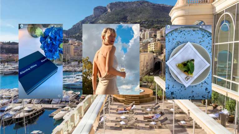 Βίκυ Καγιά: Με λευκό slip dress στη βάφτιση του γιου της στο Μονακό - Η λαμπερή δεξίωση και οι μπομπονιέρες