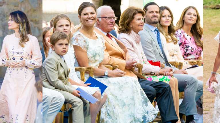 Summer πάρτι στο παλάτι της Σουηδίας: Τα φλοράλ, οι πέρλες και τα αγαπημένα πριγκιπικά παπούτσια