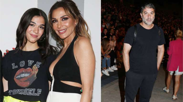 Μελίνα Νικολαΐδη - Βασίλης Μπισμπίκης στη συναυλία της Βανδή: Το κίτρινο μίνι της Μελίνας και οι φόρμες του Μπισμπίκη