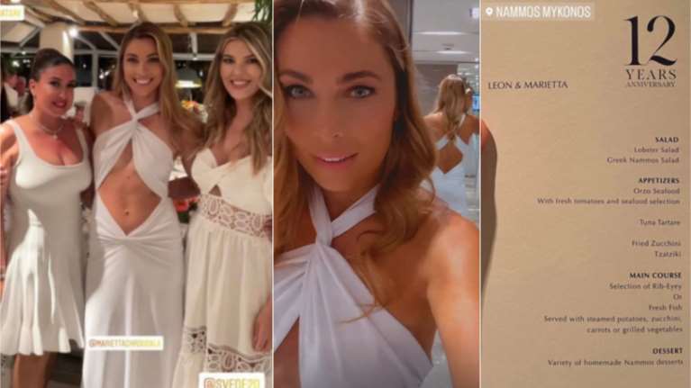 Mαριέττα Χρουσαλά: Το λευκό πάρτι στο Nammos με dress code, αστακό, rib-eye και σπάσιμο πιάτων