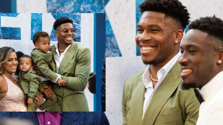 Πρεμιέρα στο Χόλιγουντ για τον Αντετοκούνμπο: Στο κόκκινο χαλί με ίδια κοστούμια με τους γιους του και τη λαμπερή Μαράια