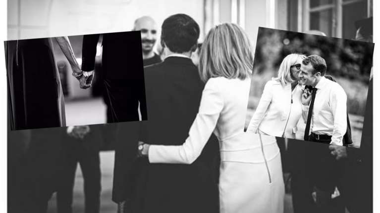 Εμανουέλ Μακρόν και Μπριζίτ Μακρόν backstage: Τα απίθανα πορτρέτα