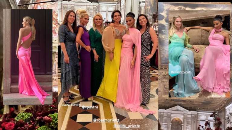 Βάφτιση Κούστα στη Βενετία: Το βασιλικό art de la table, ο στολισμός και τα μονόχρωμα looks