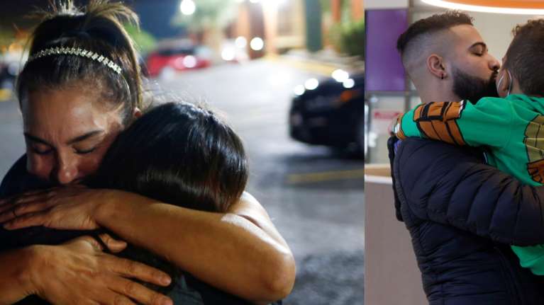 Συγκίνηση στις ΗΠΑ: Άνοιξαν τα σύνορα - Επανασυνδέθηκαν οικογένειες μετά από ενάμιση χρόνο [Εικόνες]