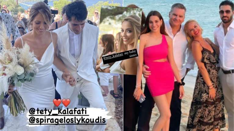 Εφοπλιστικός γάμος - βάπτιση στην Κεφαλονιά: Το σατέν ντραπέ νυφικό, το total white και ο boho στολισμός