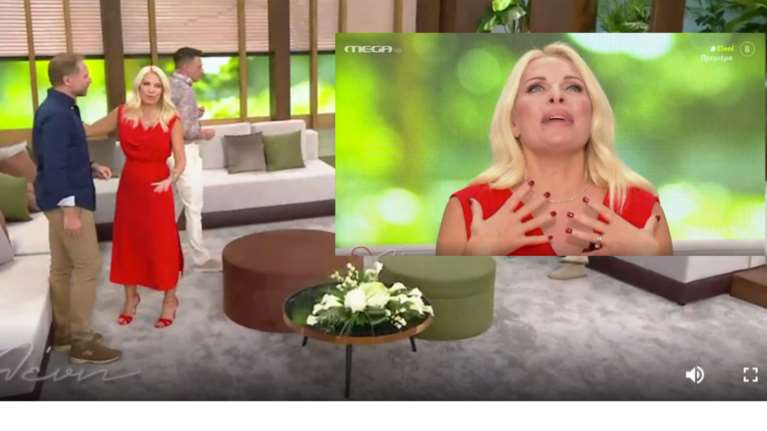 Ελένη Μενεγάκη: Πρεμιέρα στα κόκκινα - Το εντυπωσιακό στούντιο - κήπος, η αμηχανία και η συγκίνηση