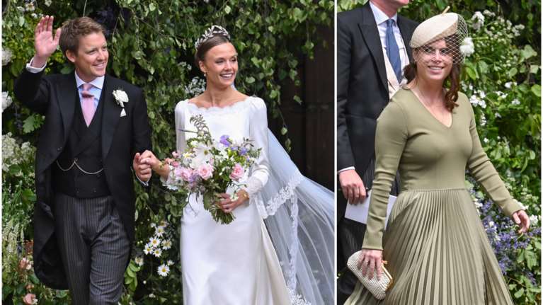 Royal γάμος στην Αγγλία: Το νυφικό με την τρύπα στην πλάτη, οι μπλε νυφικές γόβες και η low key εμφάνιση της Ευγενίας