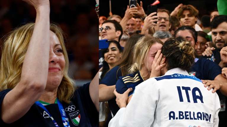 Ολυμπιακοί Αγώνες 2024: Το φιλί της χρυσής Ιταλίδας τζουντόκα στη σύντροφό της - Μπροστά στην Τζόρτζια Μελόνι [εικόνες - βίντεο]