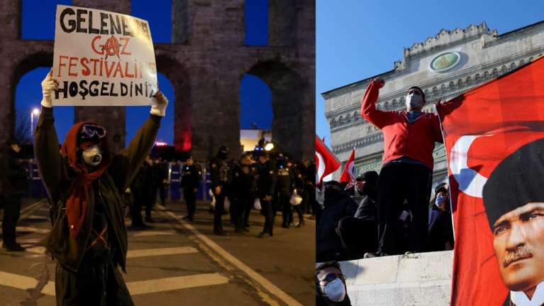 Κωνσταντινούπολη: Νέα πορεία χιλιάδων διαδηλωτών εν μέσω &quot;απειλών&quot; Ερντογάν - Μήνυμα από τον Ιμάμογλου, &quot;αυτές οι μέρες θα περάσουν&quot; [εικόνες]