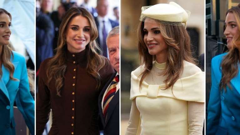 Βασίλισσα Ράνια: Τερμάτισε το power dressing στο Λονδίνο - Το ντεγκραντέ κοστούμι που απογείωσε με το στιλ της