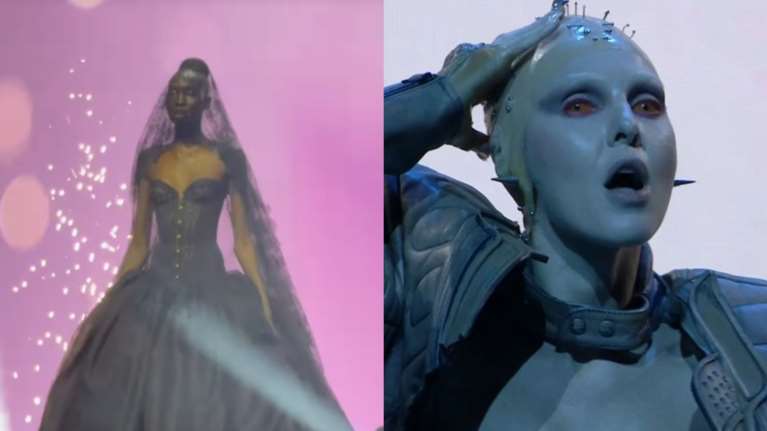 Madwalk 2024: Το μαύρο νυφικό της Celia Kritharioti για τον Αντώνη Λυμπέρη και η... εξωγήινη Τάμτα [βίντεο]