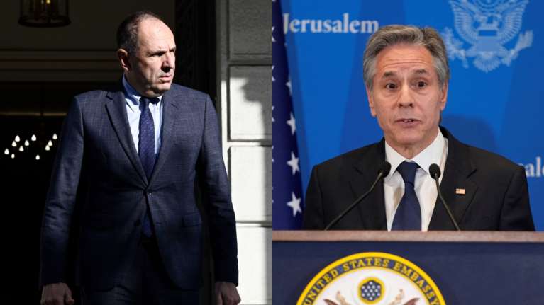 Συνάντηση Μπλίνκεν - Γεραπετρίτη: &quot;Στο υψηλότερο ιστορικά επίπεδο η σχέση ΗΠΑ-Ελλάδας&quot; - Τι είπαν για τα F-35