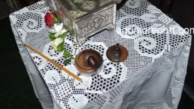 Σε αγρυπνία του 2017, και όχι του 2023, προσκύνησαν πιστοί κάστανο που είχε βράσει ο Παΐσιος