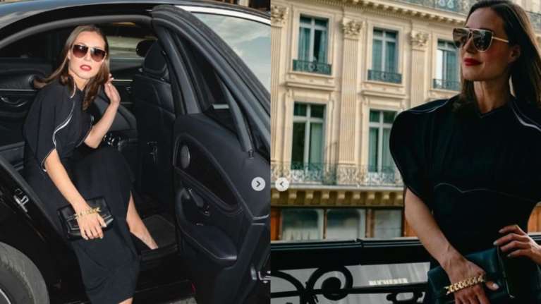 &quot;Μοντέλο&quot; η Σάνα Μαρίν: Οι selfies στην Εβδομάδα Μόδας στο Παρίσι και το μοντέρνο μίνι ντραπέ φόρεμα αξίας 1.024 λιρών [Εικόνες]