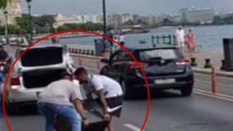 Θεσσαλονίκη: Εξιχνιάστηκε η υπόθεση κλοπής χρηματοκιβωτίου - Τους είχε πέσει στη... μέση του δρόμου [βίντεο]