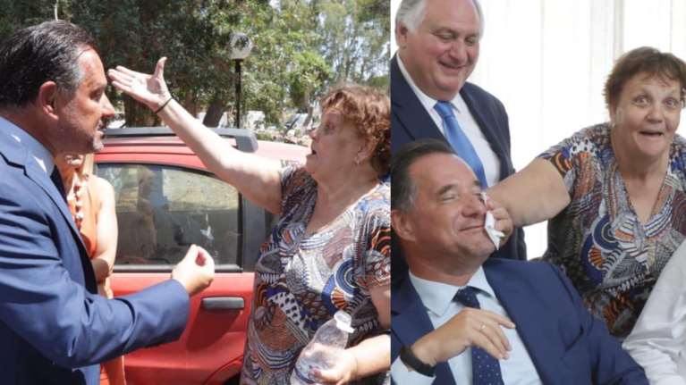 Επίσκεψη Γεωργιάδη στη Λέρο: Οι αποδοκιμασίες και η κυρία που &quot;έστειλε ο Πολάκης&quot;, αλλά &quot;στο τέλος με συμπάθησε&quot; [εικόνες-βίντεο]