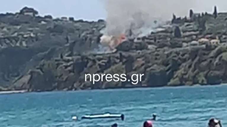 Οριοθετήθηκε η φωτιά στην Κορώνη: Έγινε σημαντική κινητοποίηση της Πυροσβεστικής