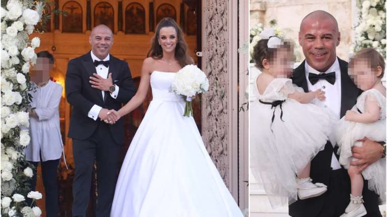 Όλα στα λευκά: Ο στιλάτος γάμος του Μιχάλη Ζαμπίδη, η πριγκιπική νύφη και ο υπέροχος στολισμός με τα λευκά λουλούδια