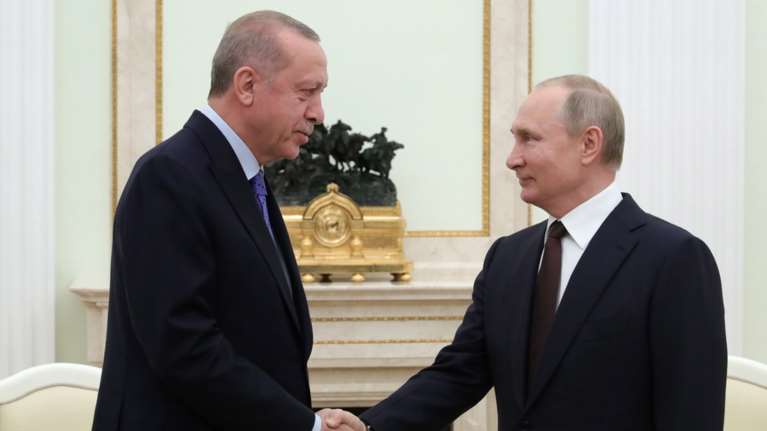 Τηλεφωνική επικοινωνία Πούτιν - Ερντογάν για Ναγκόρνο-Καραμπάχ και Συρία