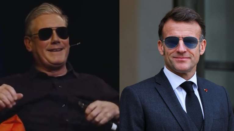 Συνεχίζεται το τρολάρισμα για τα γυαλιά του Μακρόν: Ο Βρετανός πρωθυπουργός Στάρμερ με στυλ αεροπόρου