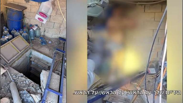 Ισραηλινοί στρατιώτες ενοπίζουν άνδρα της Χεζμπολάχ σε καταφύγιο στο νότιο Λίβανο - Τον έπιασαν με τα εσώρουχά του [βίντεο]