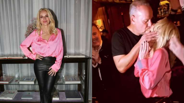 Τα λαμπερά γενέθλια της Μαρίας Μπεκατώρου: Το πάρτι στο κέντρο της Αθήνας, οι εκλεκτοί καλεσμένοι και το φιλί του συζύγου της [Εικόνες - Βίντεο]