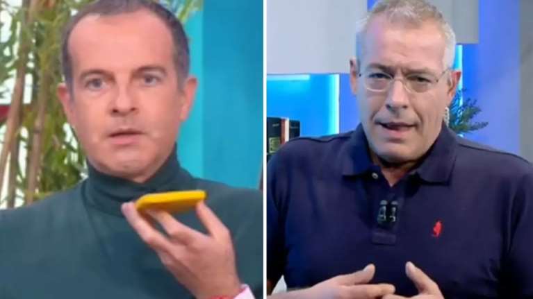 Χαμός στο &quot;Πάμε Δανάη&quot;: Έξαλλος ο Νίκος Μάνεσης με τη φάρσα του Άρη Καβατζίκη για την τηλεθέαση [Βίντεο]