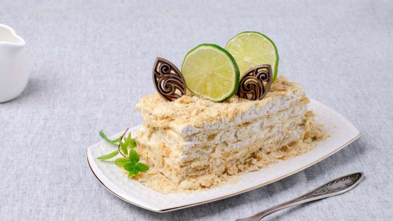 Συνταγή για ελαφρύ μιλφέιγ λεμόνι - Αρωματικό, με κρέμα σαν αφρός